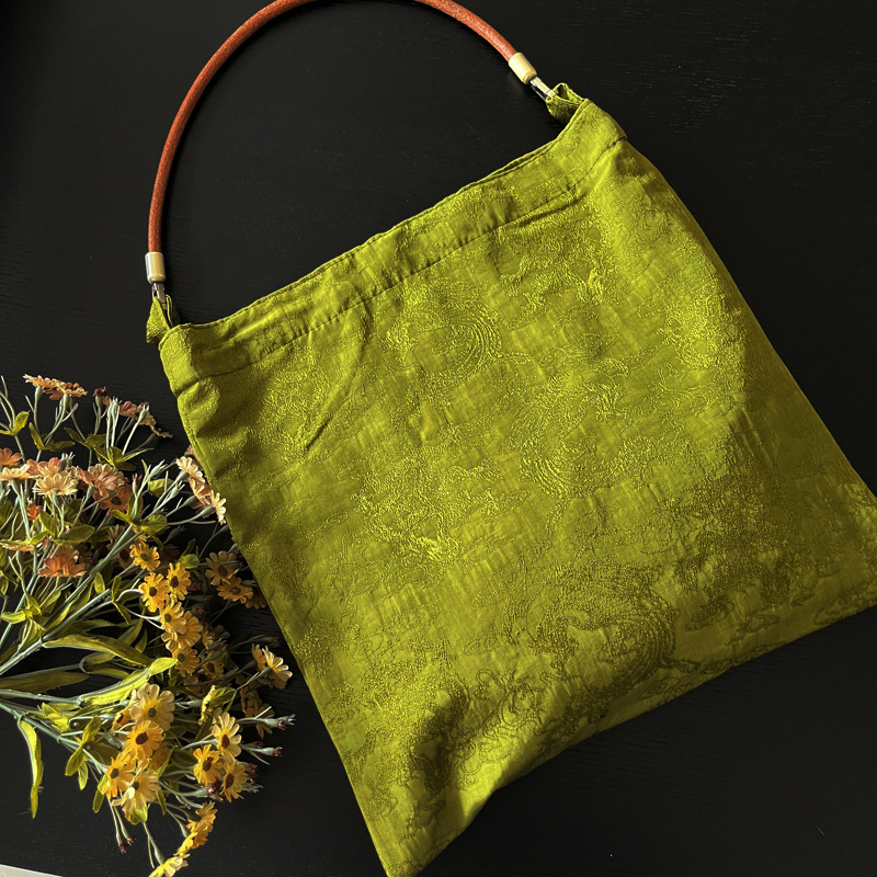 Linen Bag Bulk - กระเป๋าสะพายไหล่ผู้หญิงสไตล์วินเทจแจ็คการ์ดดีไซน์หรูกระเป๋าช้อปปิ้งความจุขนาดใหญ่กระเป๋าถือสำหรับการเดินทาง