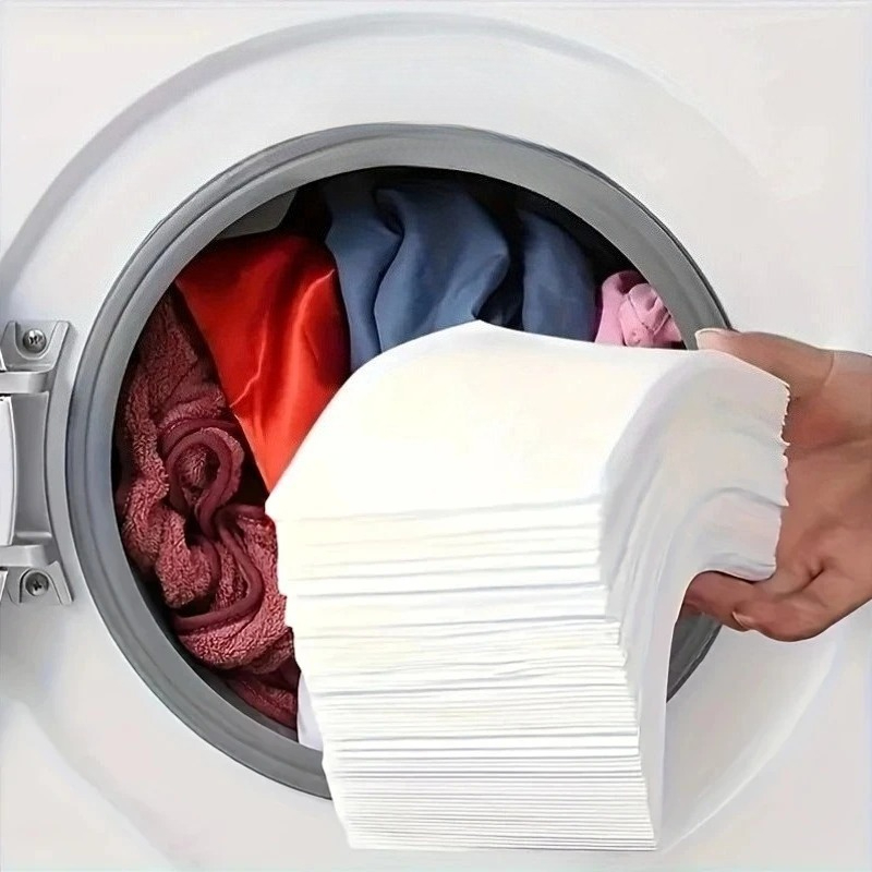 Laundry Strip Eco - กระดาษดูดซับสีผ้า 50 แผ่น ป้องกันสีตก สำหรับซักผ้า ทำความสะอาดเสื้อผ้า
