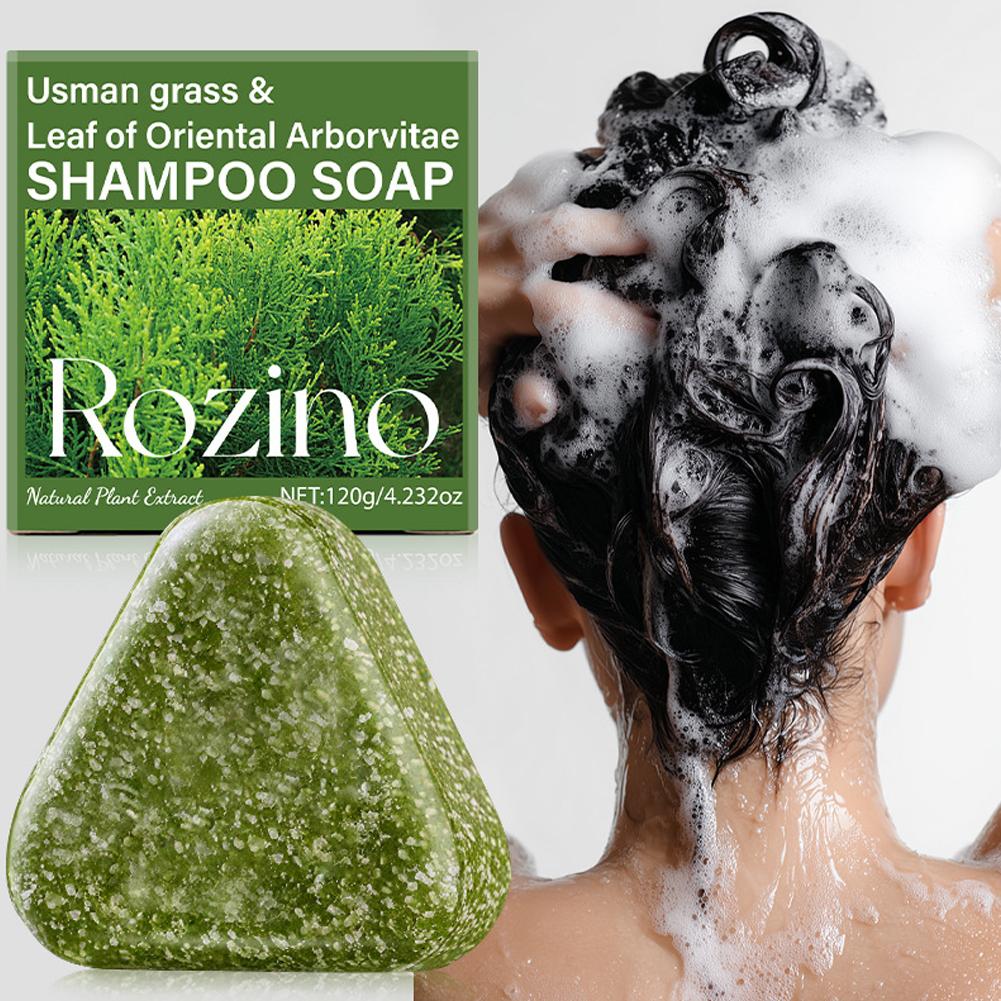 Bar Soap Shampoo Solid - สบู่โรซิโน่ เฮชัววู อุสมาน กราส์ กรีน แชมพูบาร์