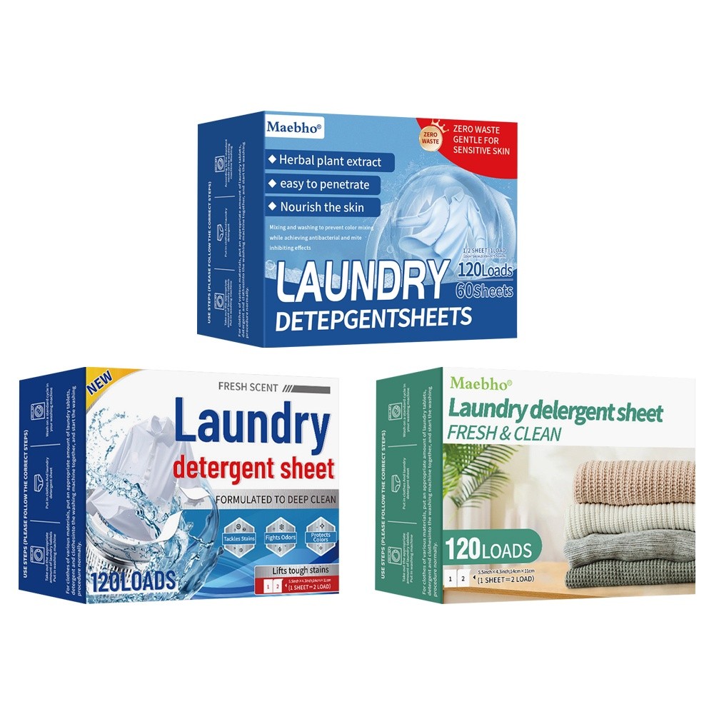 120 แผ่น/แพ็ค ​ ​ ​ สูตรที่เป็ - Laundry Strip Eco บทวิจารณ์และราคา