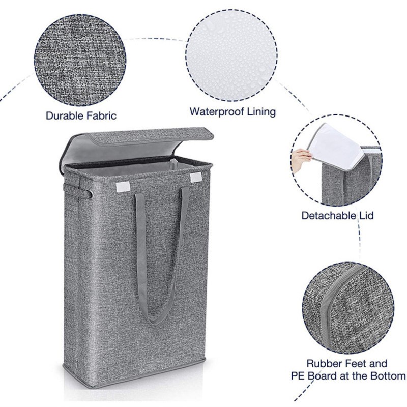 ผ้าฝ้ายผ้าลินินตะกร้าซักผ้าพร้ - Laundry Strip Eco บทวิจารณ์และราคา