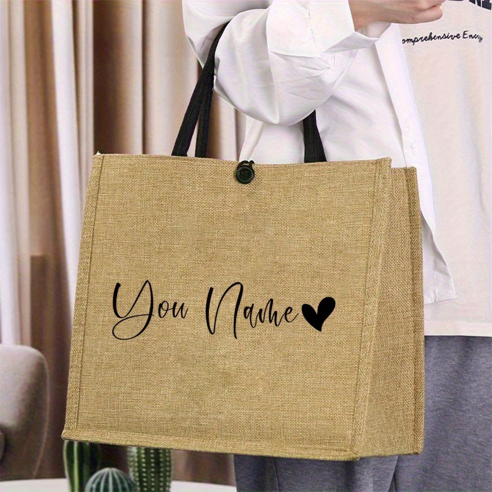 กระเป๋าผ้าลินินพิมพ์ลายหัวใจพร - Linen Bag Bulk บทวิจารณ์และราคา
