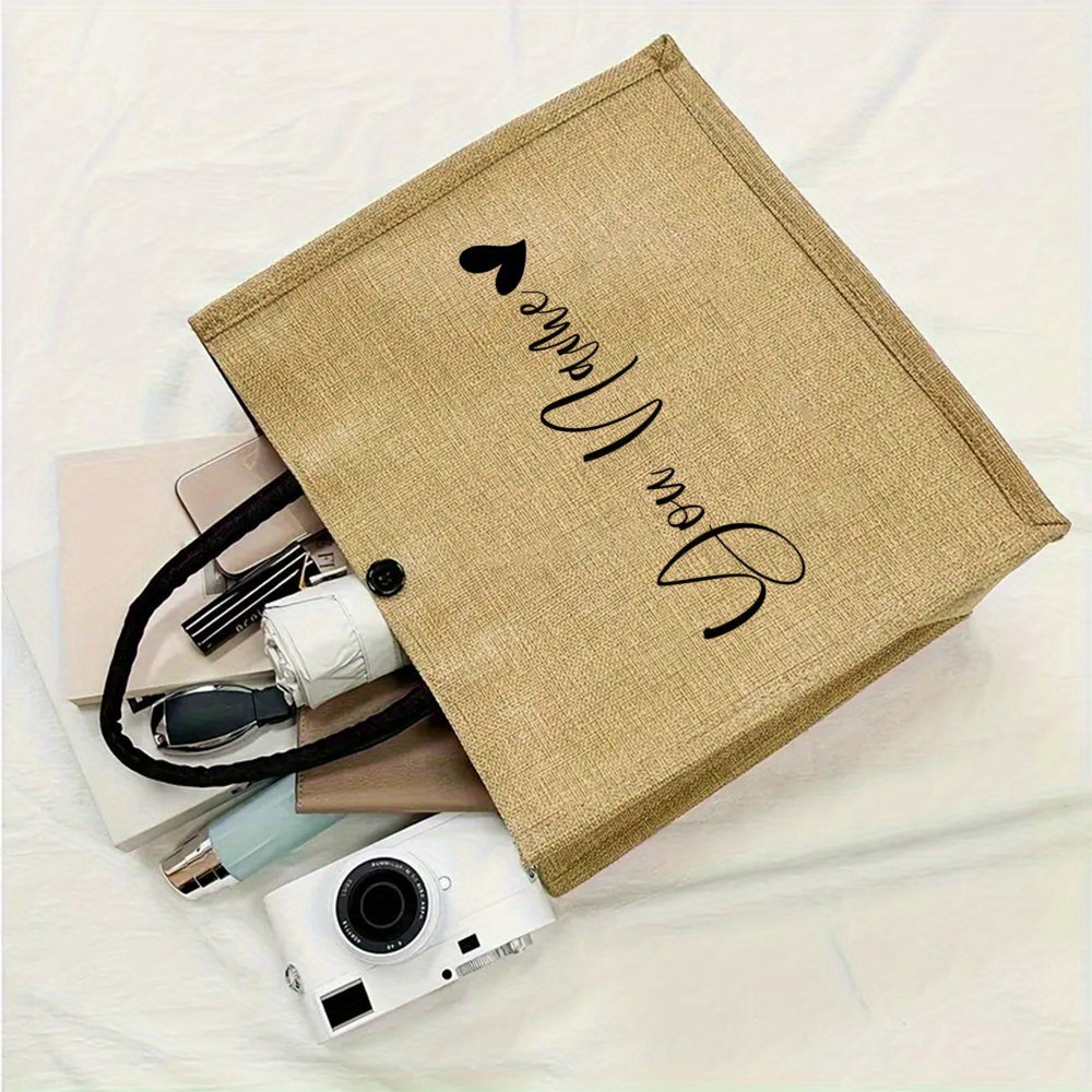 กระเป๋าผ้าลินินพิมพ์ลายหัวใจพร - Linen Bag Bulk บทวิจารณ์และราคา