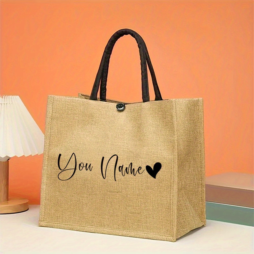 กระเป๋าผ้าลินินพิมพ์ลายหัวใจพร - Linen Bag Bulk บทวิจารณ์และราคา