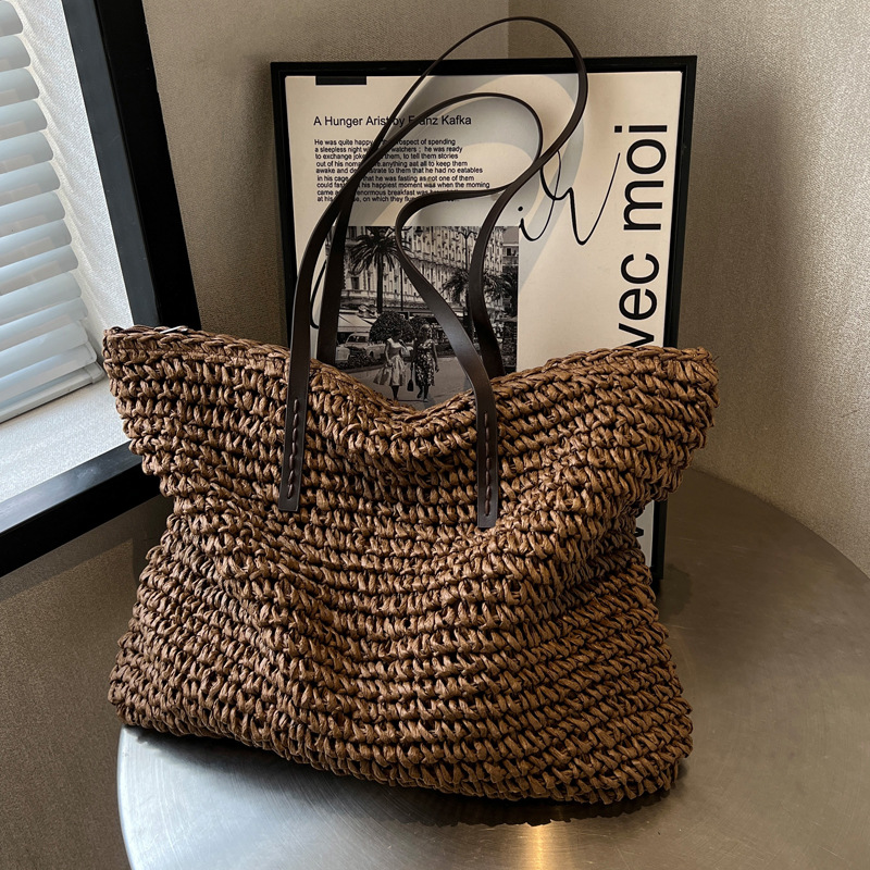 กระเป๋าถือกระเป๋าโท้ทฟางสานสำห - Linen Bag Bulk บทวิจารณ์และราคา