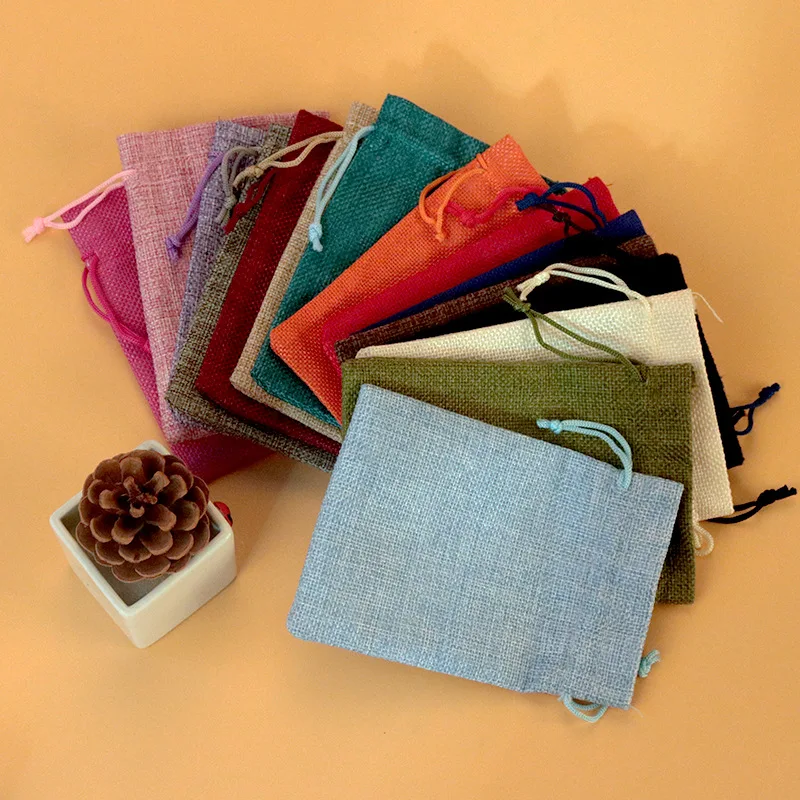 50 ชิ้น/ล็อต 7x9 9x12 10x14 13 - Linen Bag Bulk บทวิจารณ์และราคา