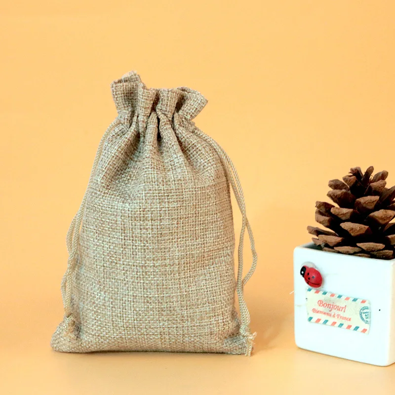 50 ชิ้น/ล็อต 7x9 9x12 10x14 13 - Linen Bag Bulk บทวิจารณ์และราคา