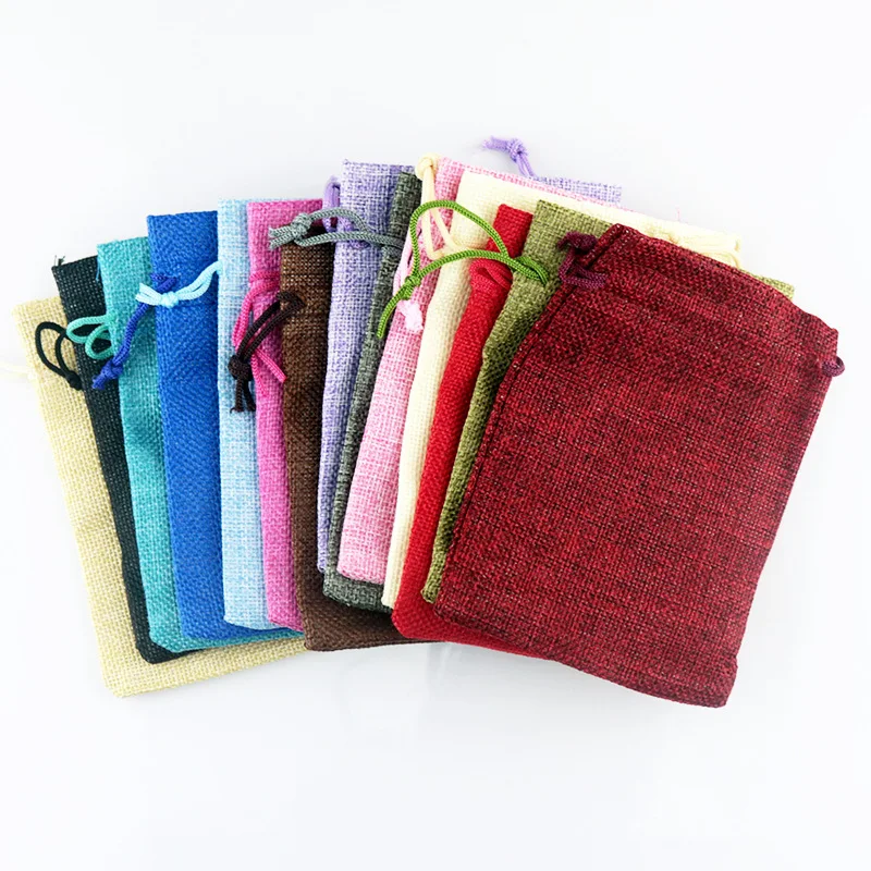 50 ชิ้น/ล็อต 7x9 9x12 10x14 13 - Linen Bag Bulk บทวิจารณ์และราคา