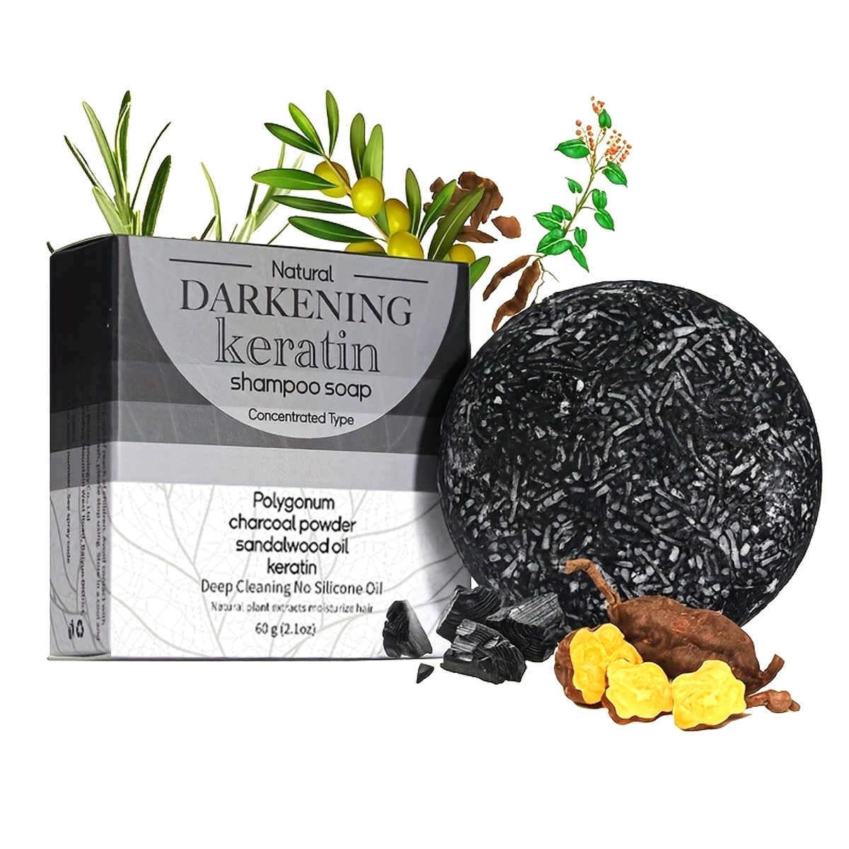 XF 60g Black Soap Solid Shampo - Bar Soap Shampoo Solid บทวิจารณ์และราคา