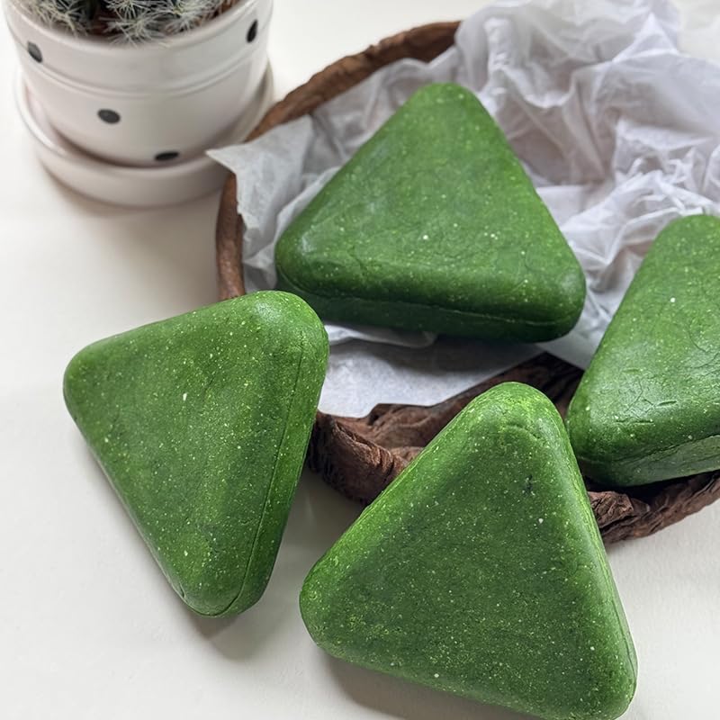 สบู่แชมพูกรีนไตรแองเจิลผสมหญ้า - Bar Soap Shampoo Solid บทวิจารณ์และราคา