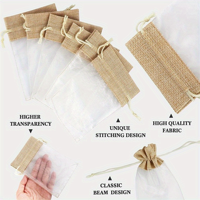 ถุงผ้าออร์แกนซ่าลินินแบบมีเชือ - Linen Bag Bulk บทวิจารณ์และราคา