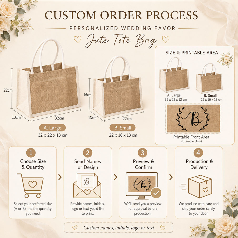 ถุงของขวัญงานแต่งงานแบบกำหนดเอ - Linen Bag Bulk บทวิจารณ์และราคา