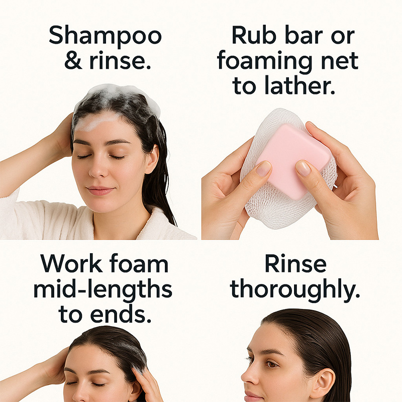 สบู่ครีมนวดผมน้ำมันละหุ่ง, แชม - Bar Soap Shampoo Solid บทวิจารณ์และราคา