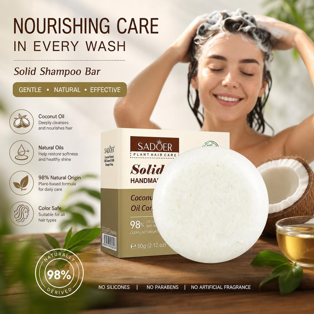 แชมพูบาร์มะพร้าวธรรมชาติสำหรับ - Bar Soap Shampoo Solid บทวิจารณ์และราคา